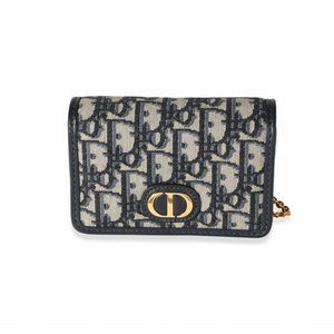 Dior Blue Dior Oblique Jacquard 30 Montainge Nano Pouch